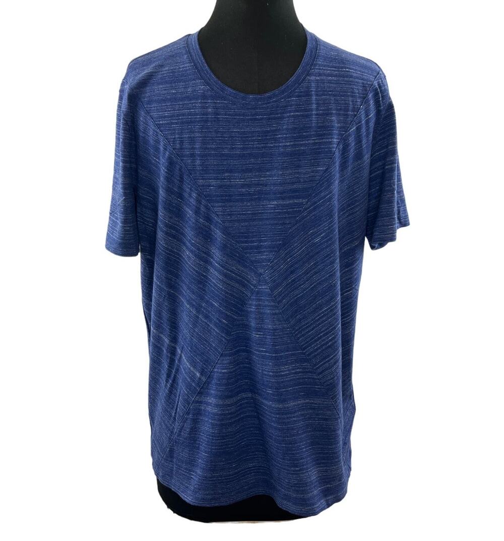 HUGO Mens Blue Basic Crewneck Short Sleeve Casual Pullover T-Shirt Size Large L
